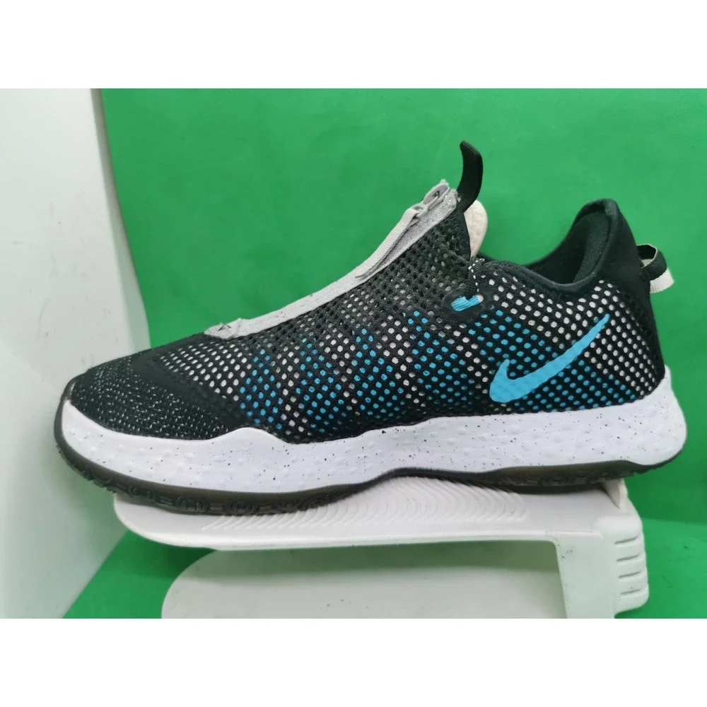 Nike PG 4 Paul George Black Wolf Grey Teal Blue Men Size 11 Basketball Shoes C8